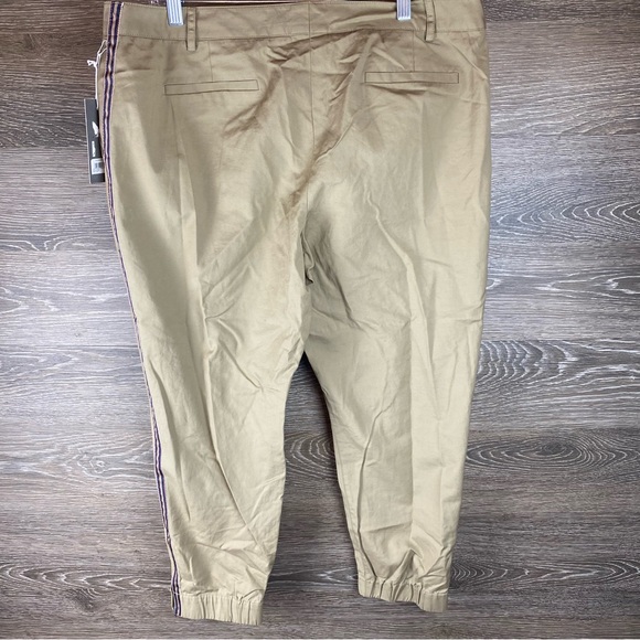 Nordstrom Signature Cotton Blend Side Stripe Zip Ankle Jogger Pants NWT - Picture 10 of 10